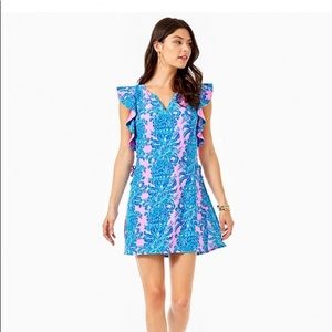 NWT Lilly Pulitzer Blue and Pink Romper